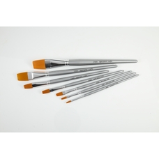 Specialist Crafts Student Synthetic Brush Set - Flat - Short Handled