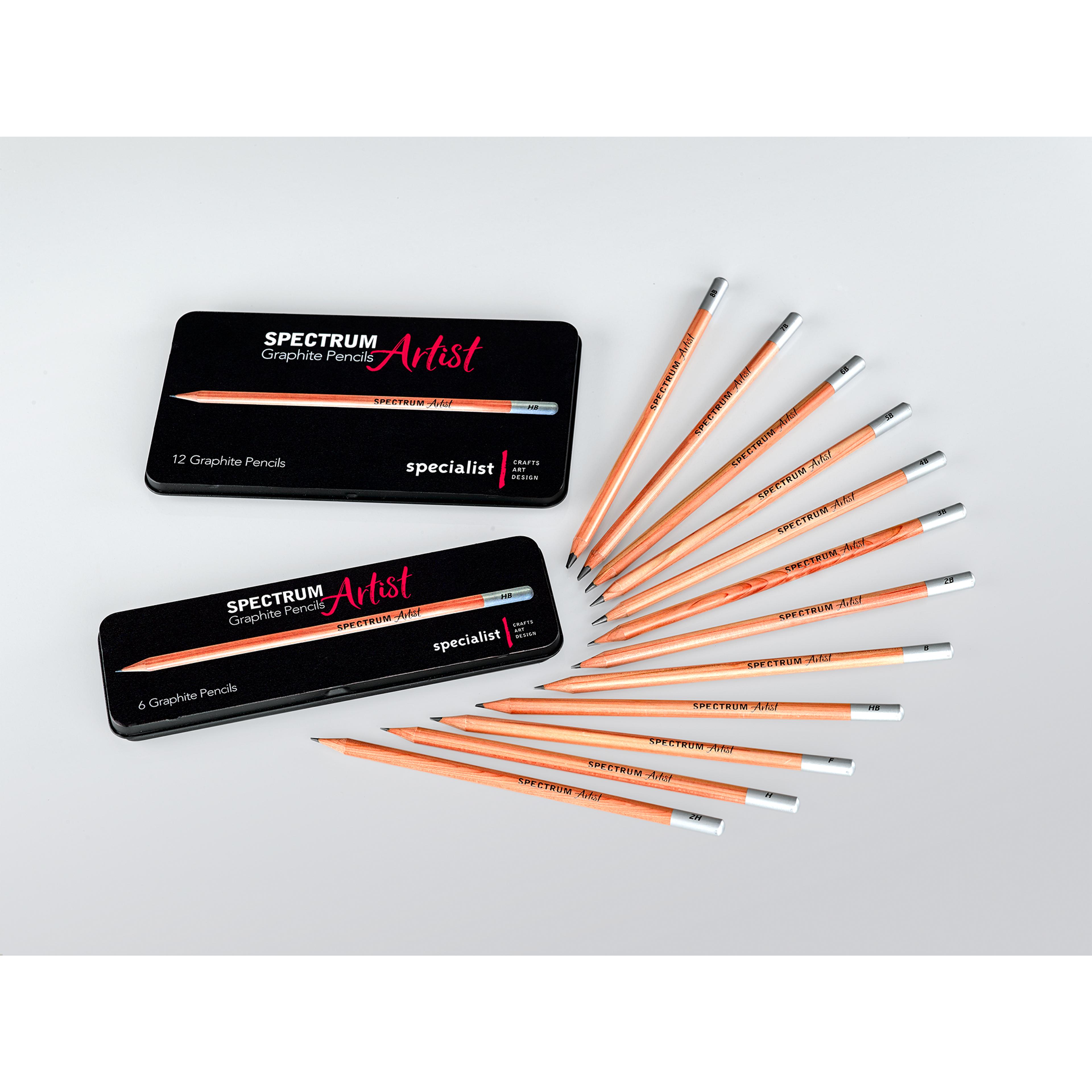 Specialist Crafts Artist Graphite Pencil Tin - Set of 12