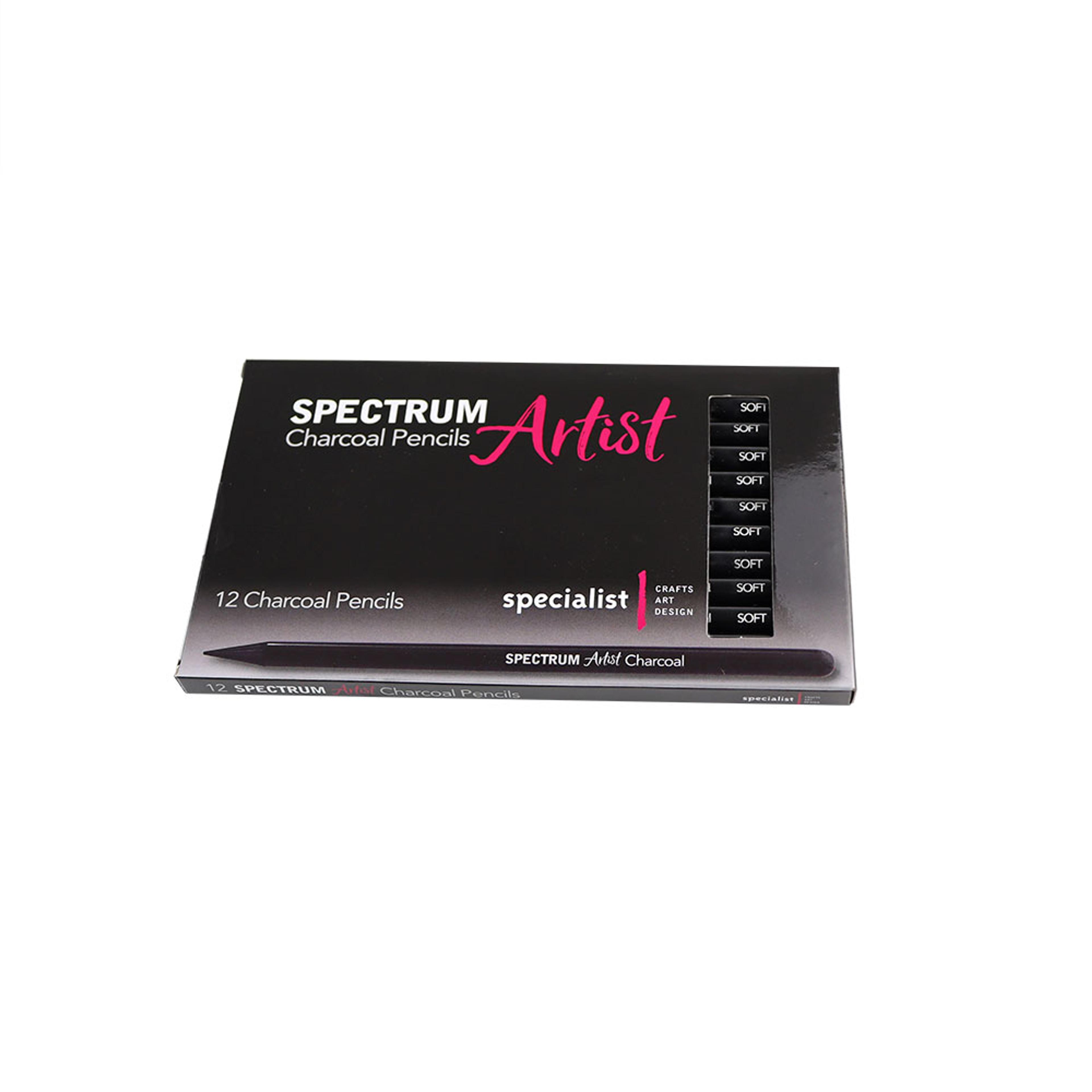 Specialist Crafts Spectrum Artist Charcoal Pencils - Soft