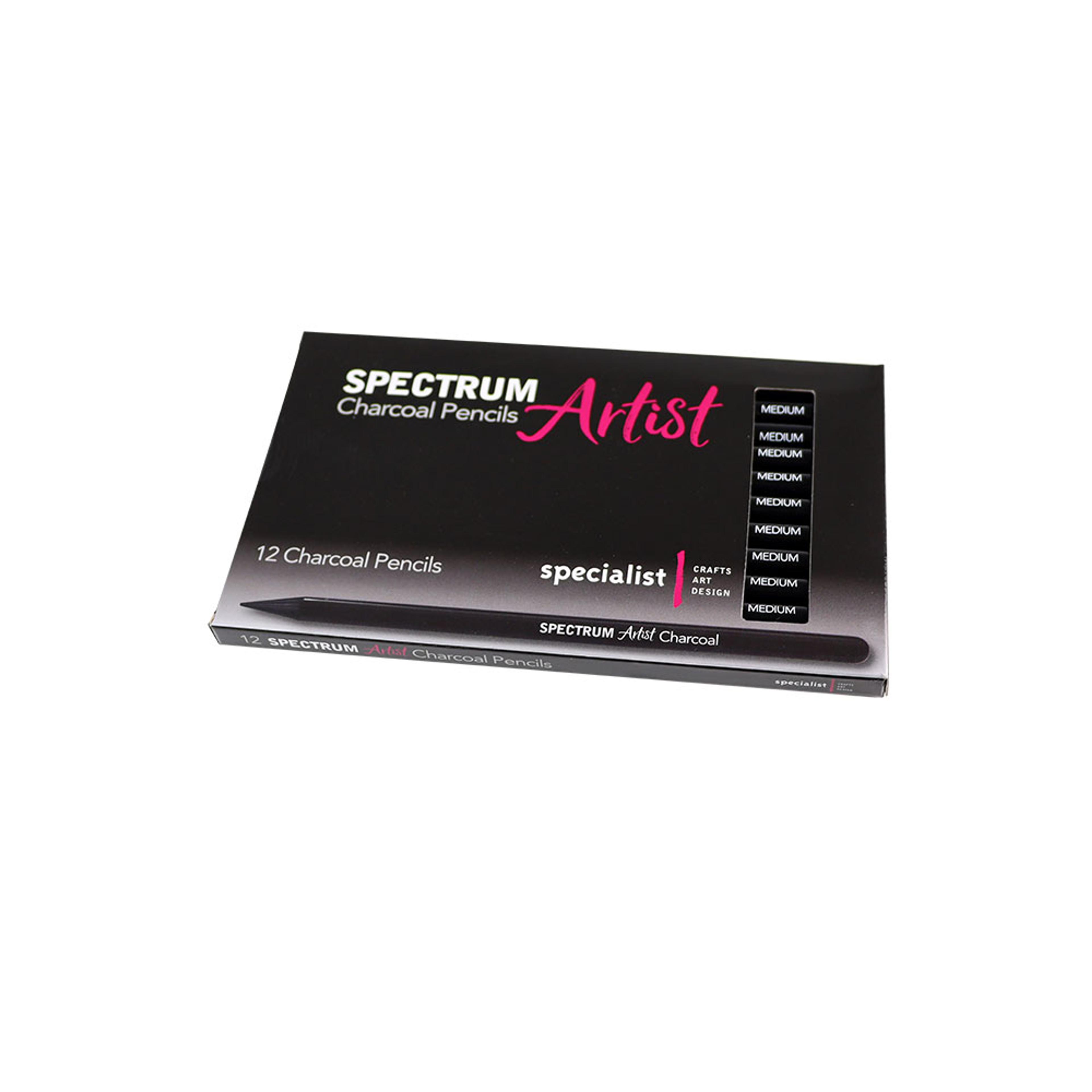 Specialist Crafts Spectrum Artist Charcoal Pencils - Medium