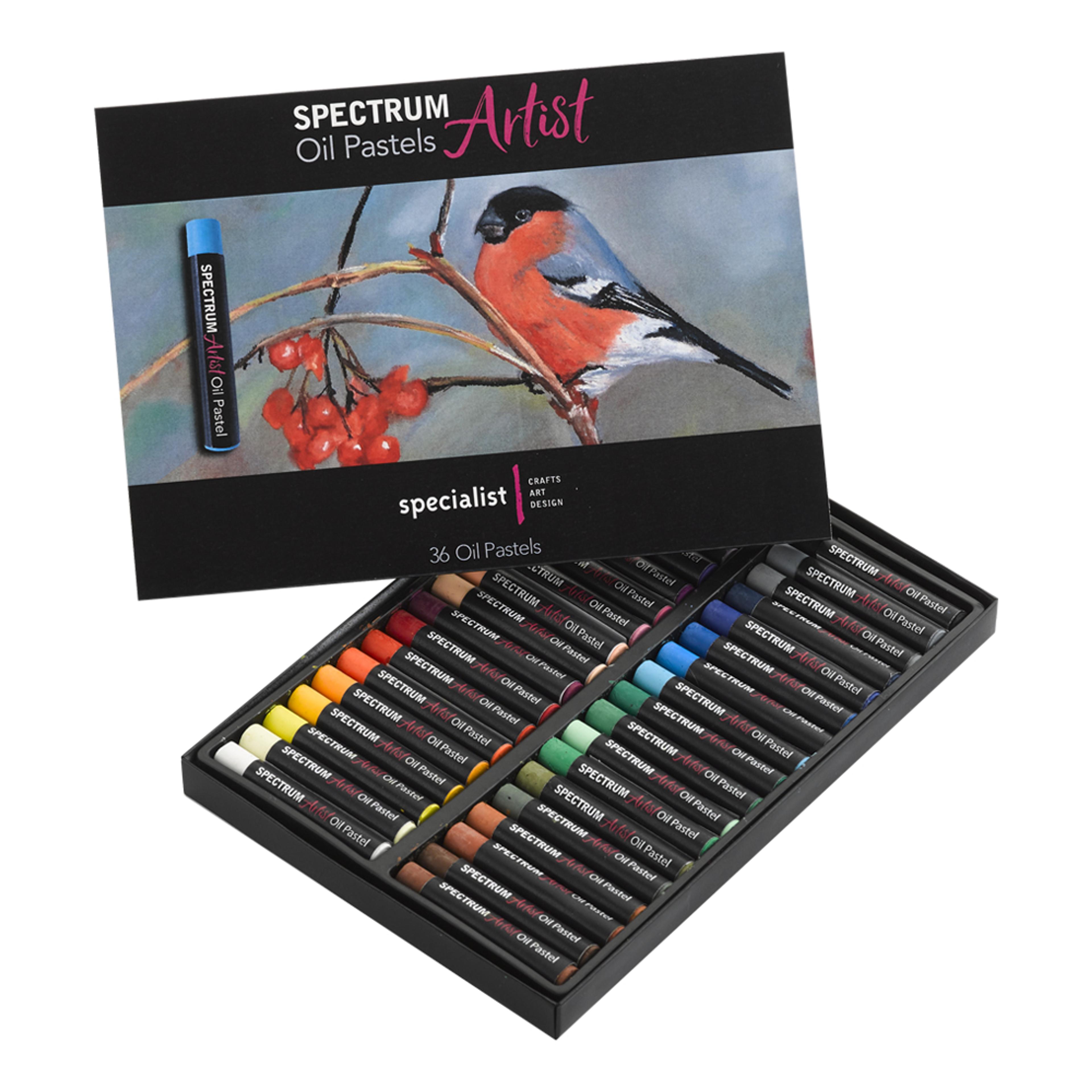 Specialist Crafts Spectrum Artist Oil Pastels - Pack of 36