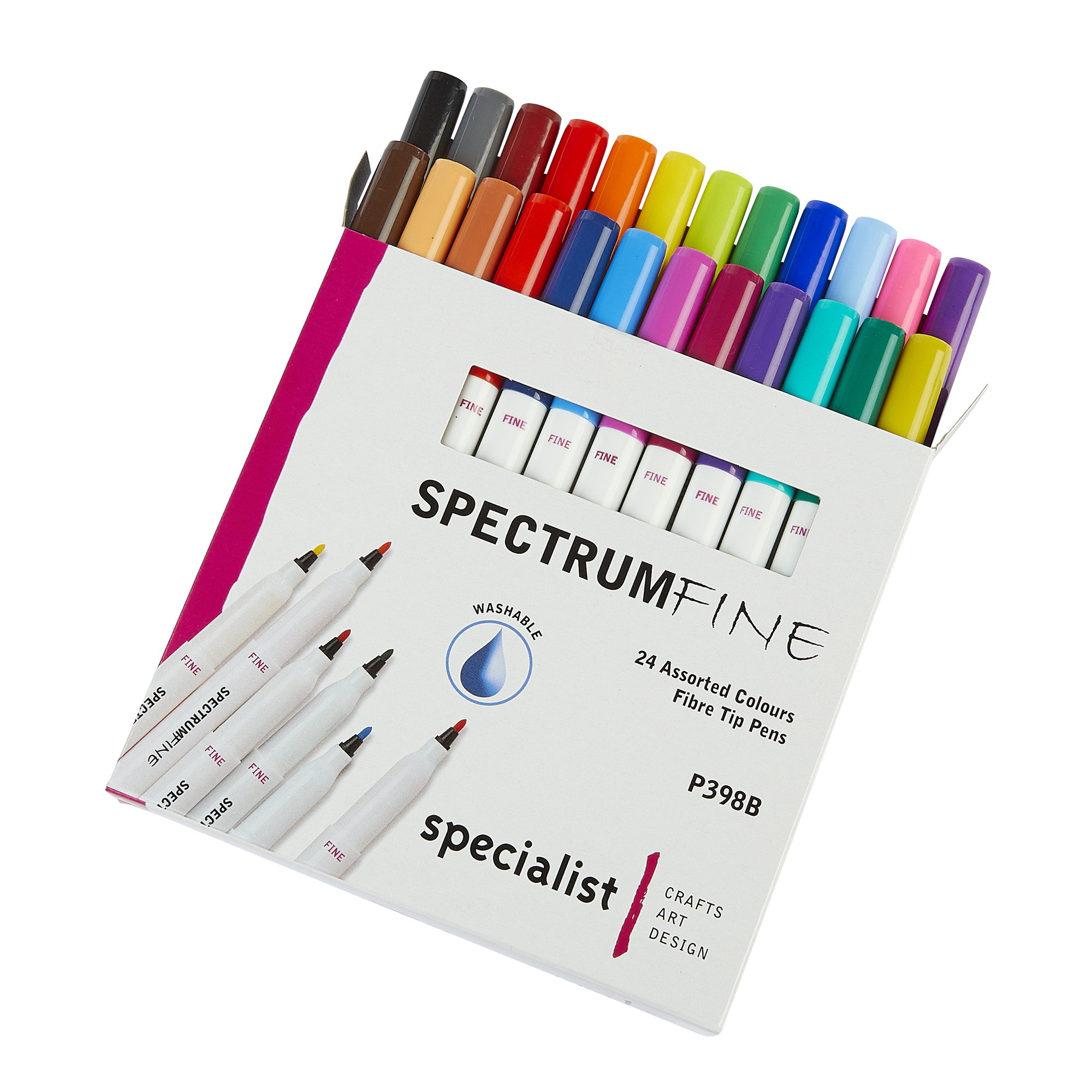 Spectrum Fine Pen Pk24 Asrtd Colours