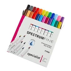 Spectrum Fine Felt Pens - Assorted - Pack of 24