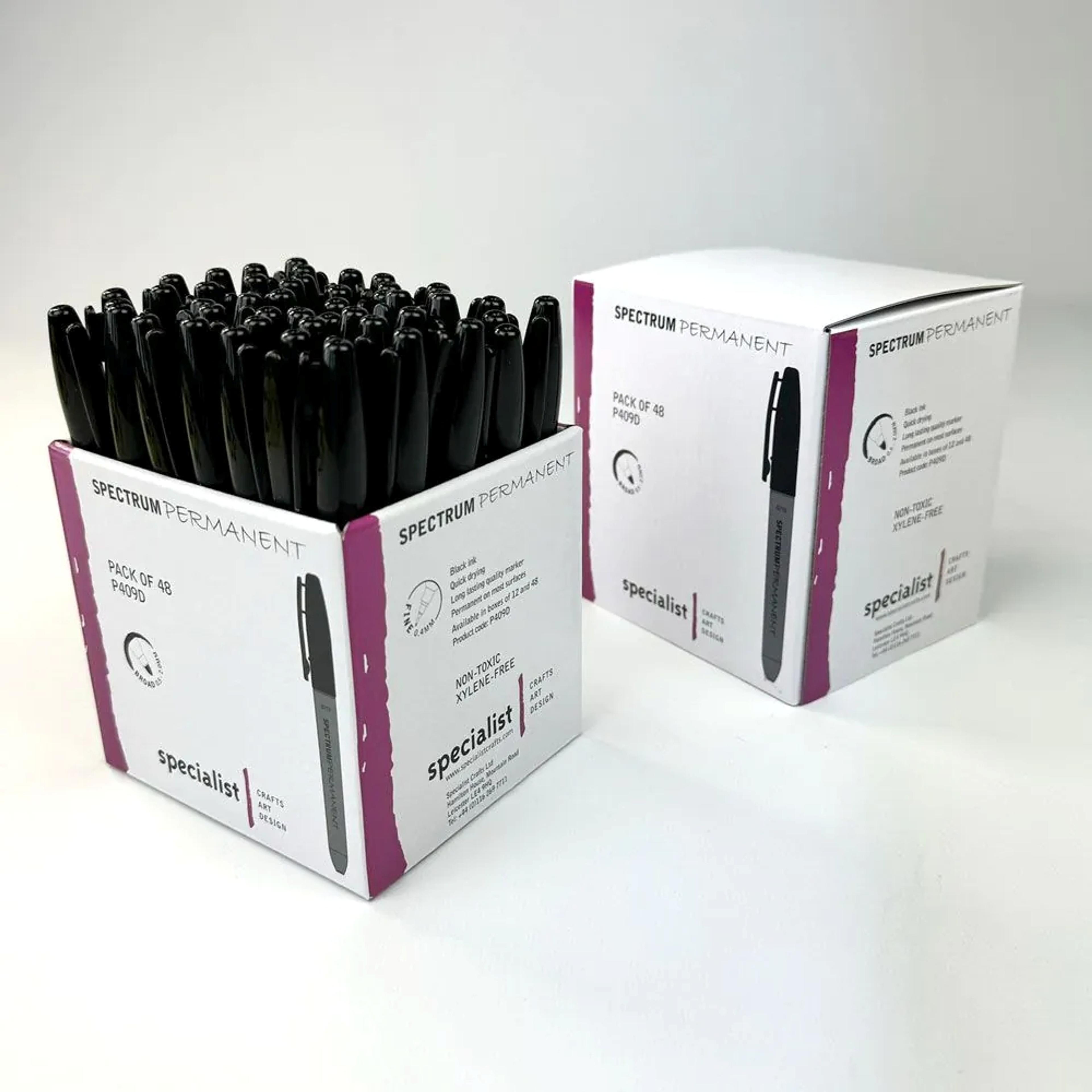 Specialist Crafts Permanent Markers - Tub of 48