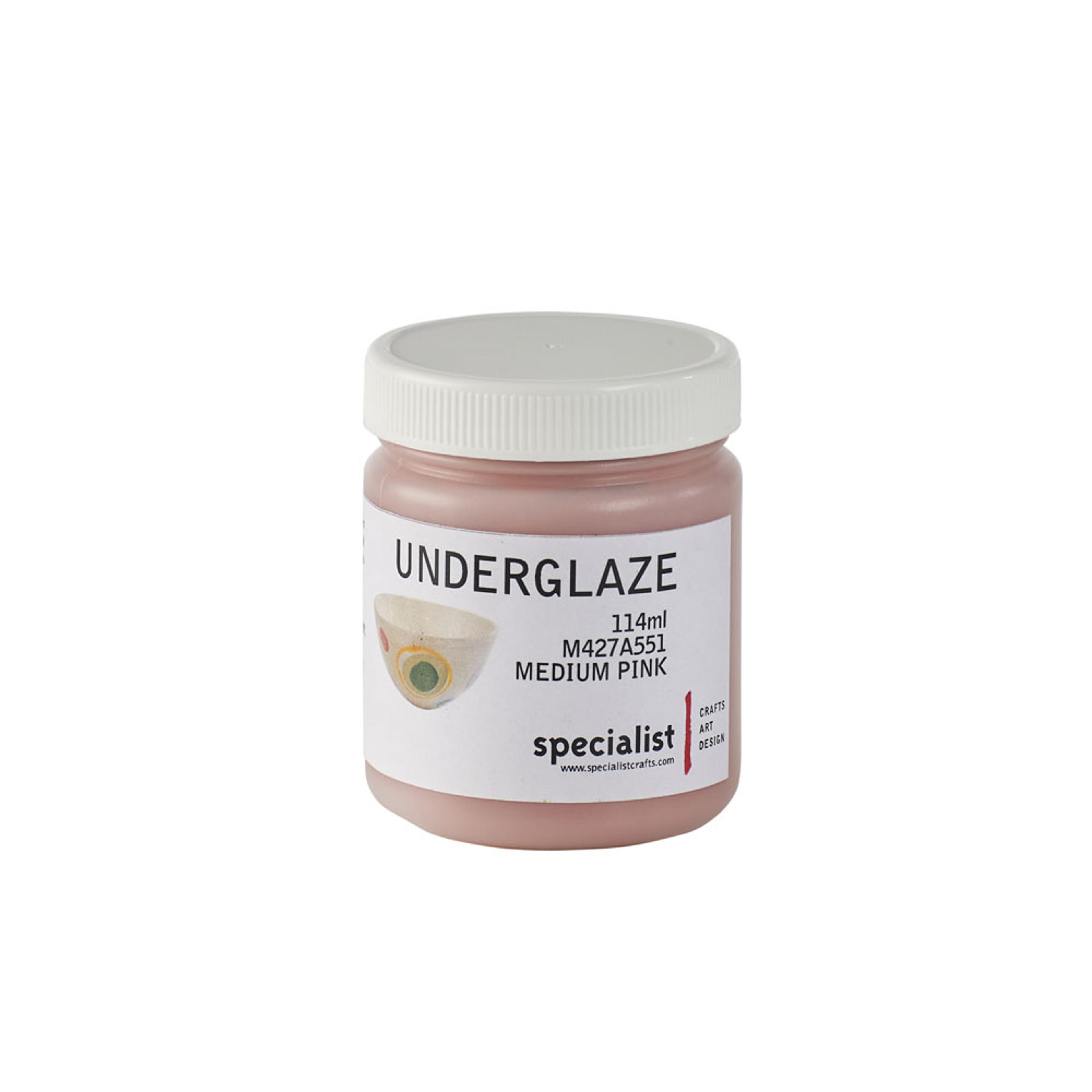 Specialist Crafts Underglaze Colours 114ml - Medium Pink