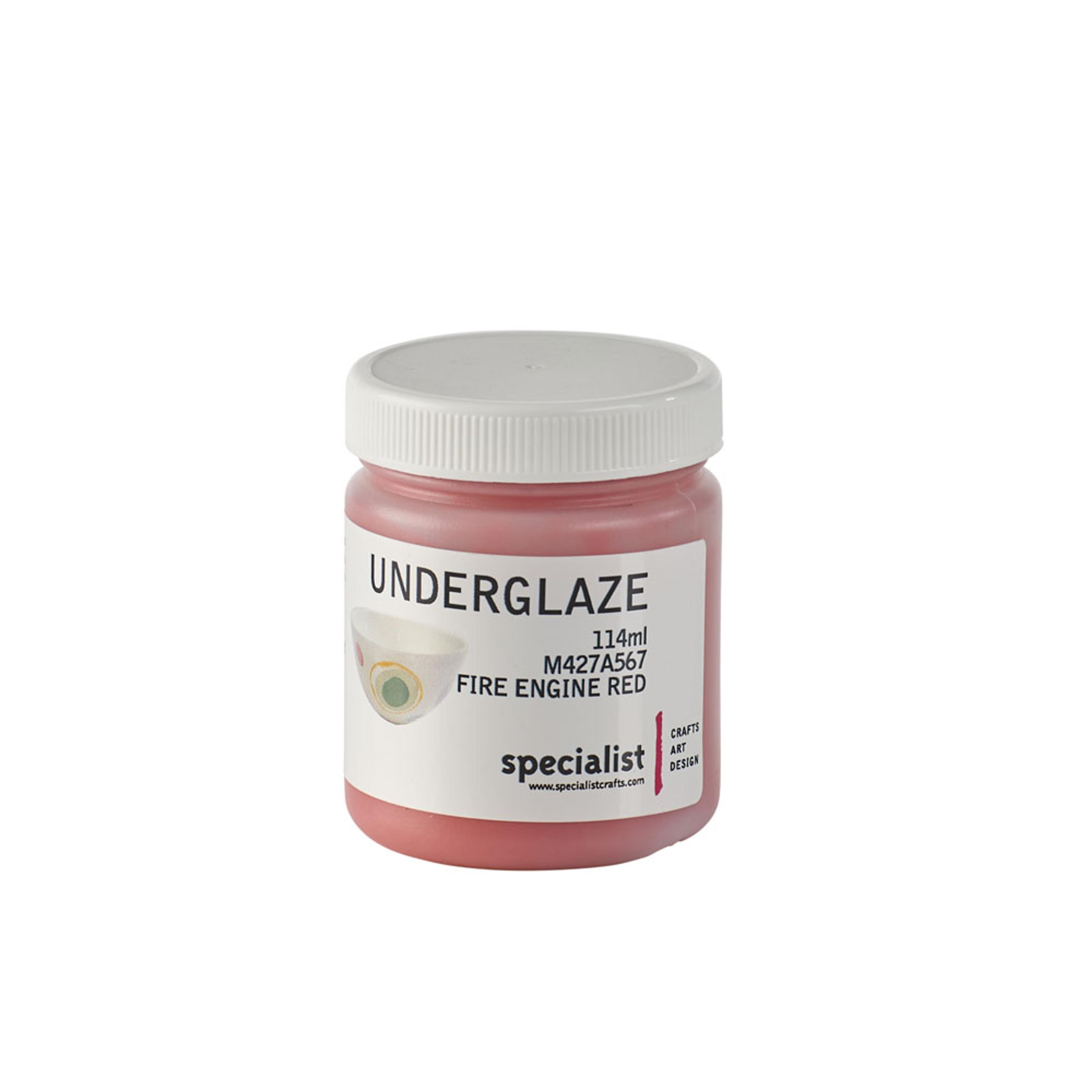 Specialist Crafts Underglaze Colours 114ml - Fire Engine Red