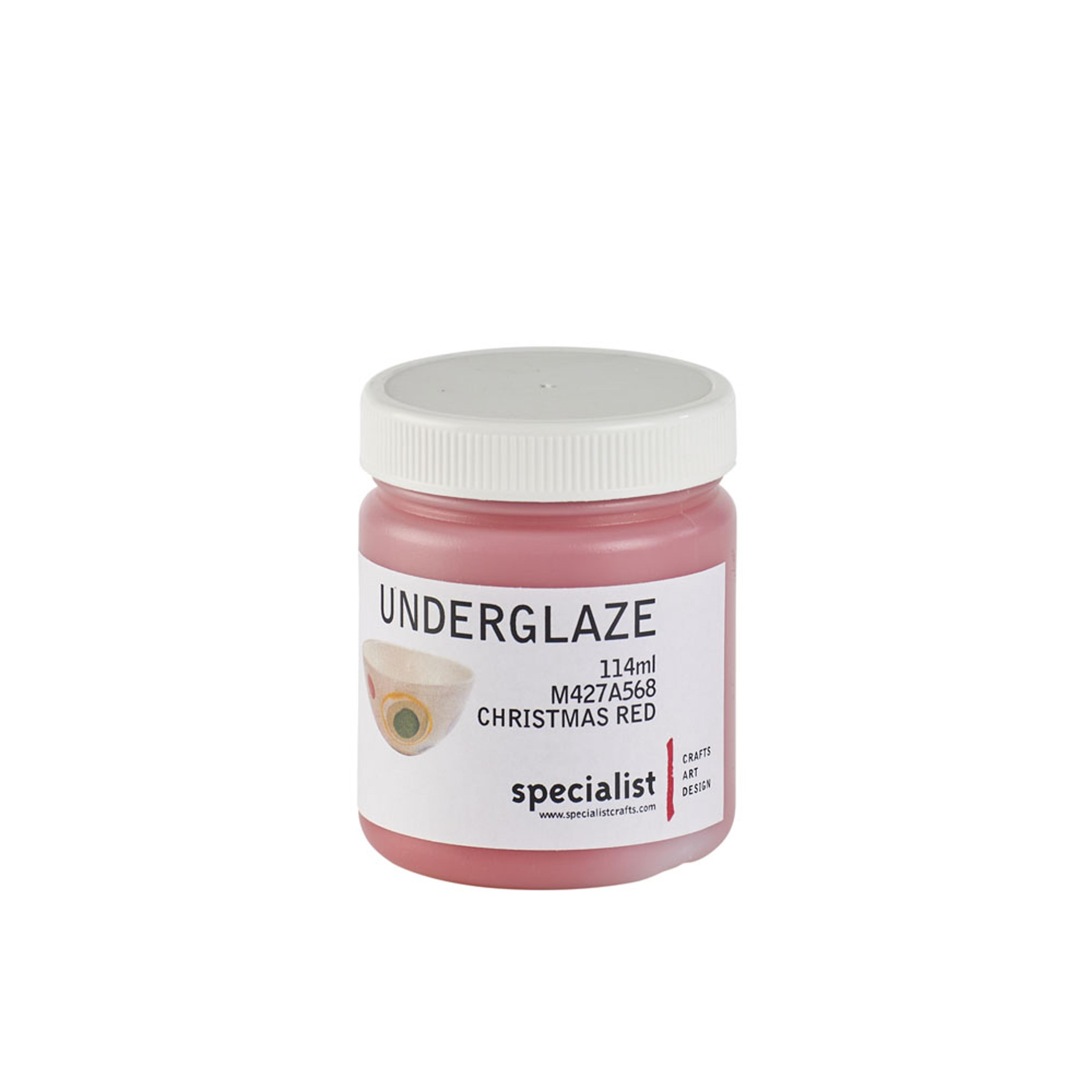 Specialist Crafts Underglaze Colours 114ml - Christmas Red