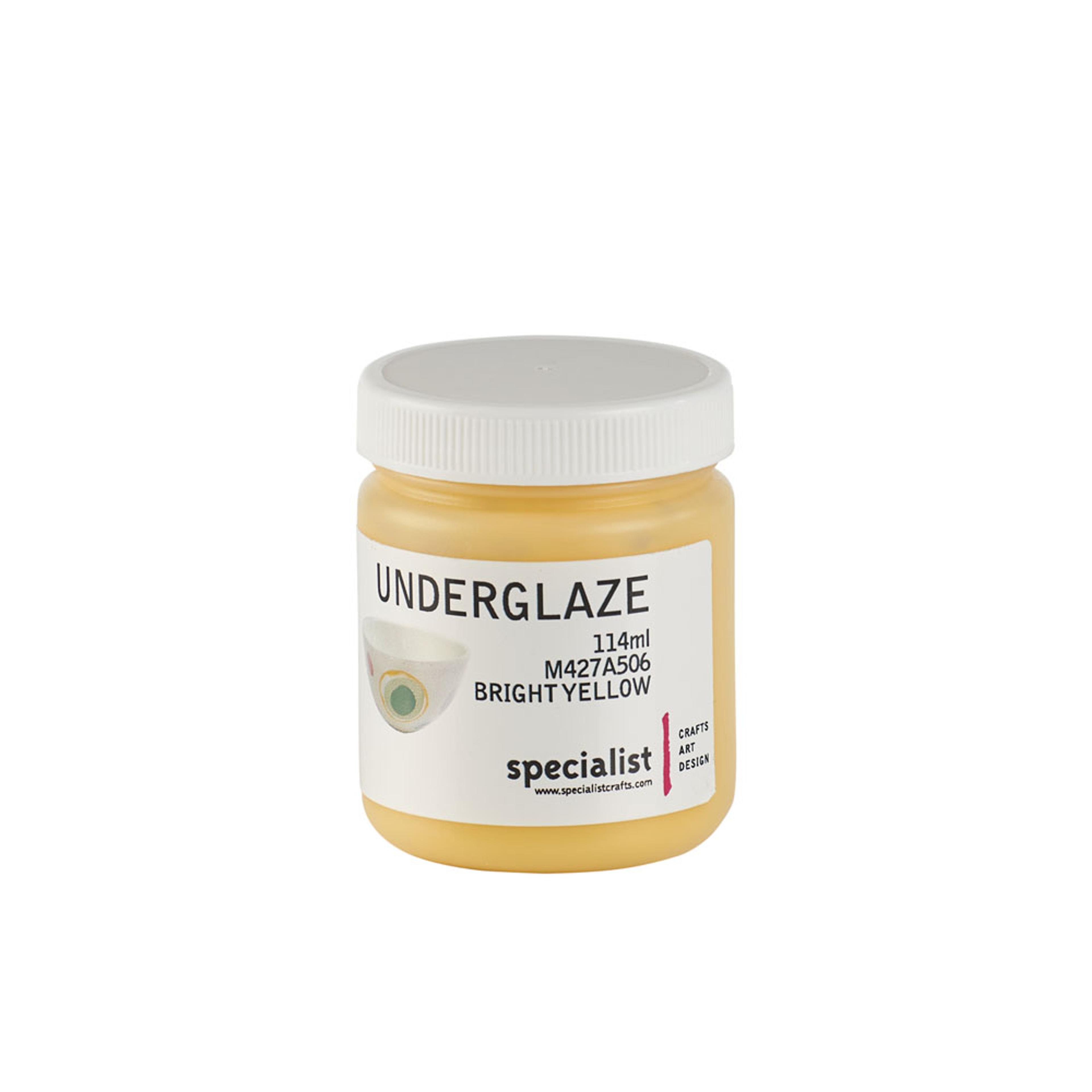 Specialist Crafts Underglaze Colours 114ml - Bright Yellow