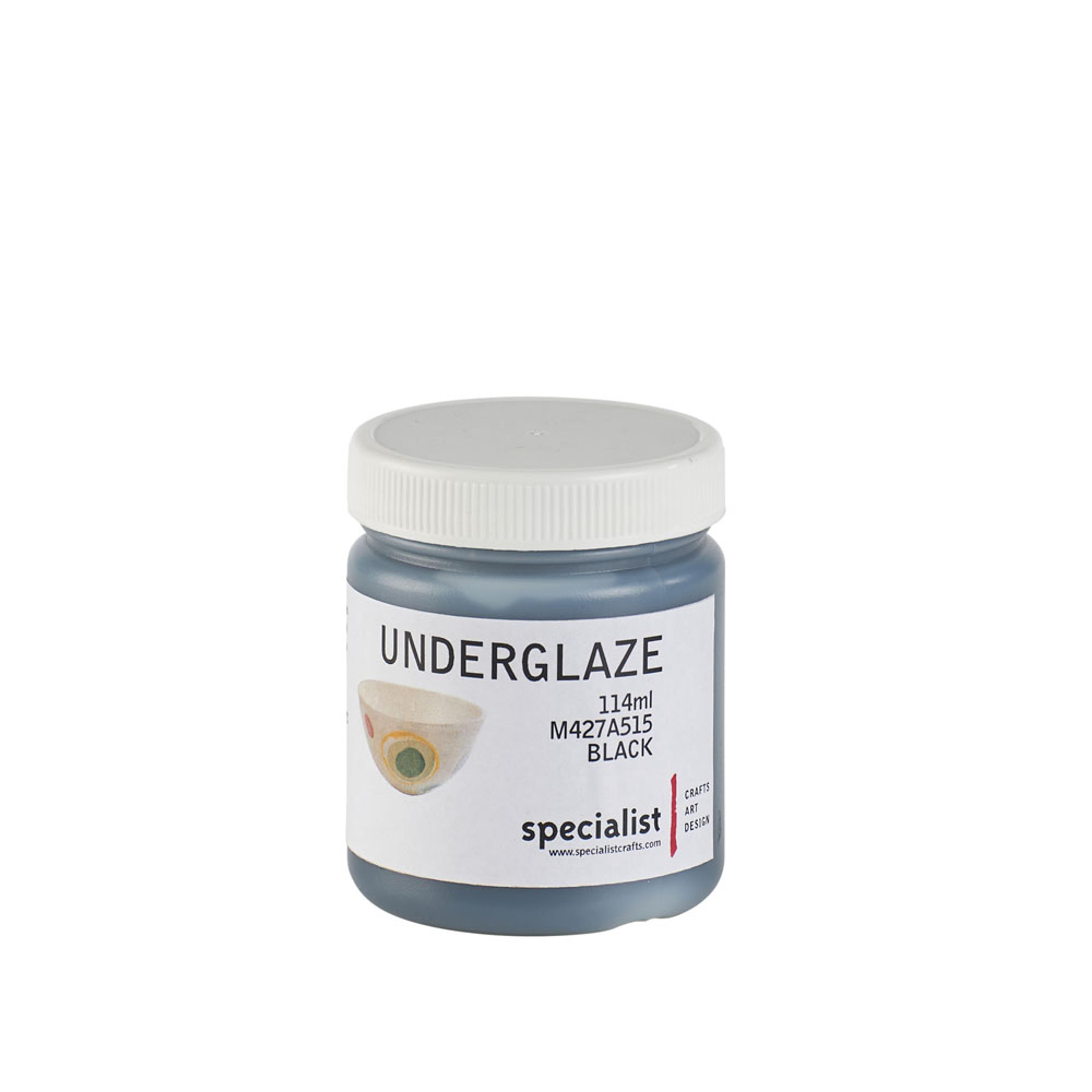 Specialist Crafts Underglaze Colours 114ml - Black