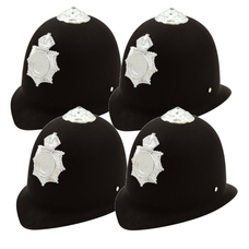 Police Helmets - Pack of 4 