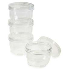 Stackable Medium Transparent Pots - Pack of 4 from Hope Education