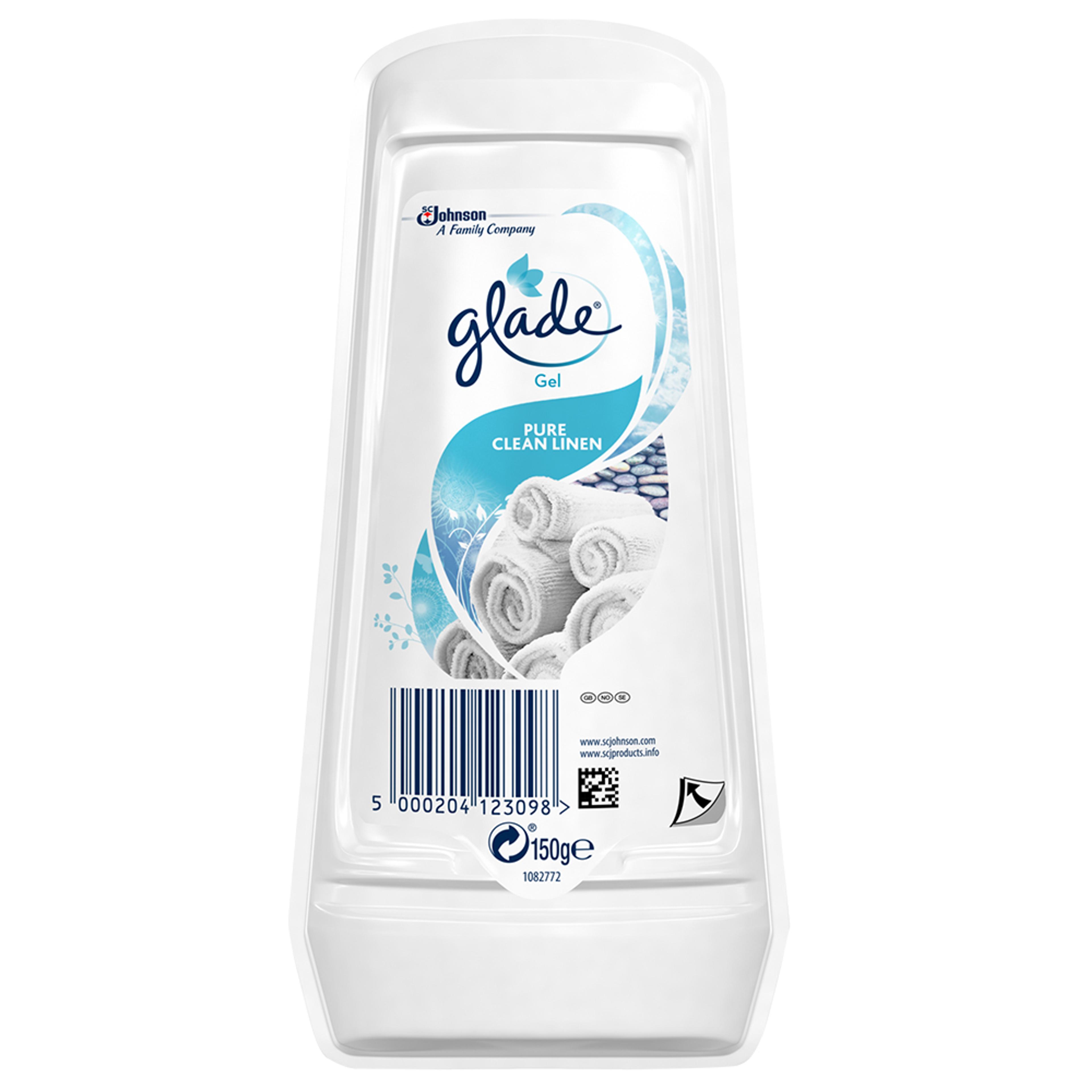 Glade Clean Linen Gel - 150g - Pack of 8