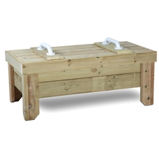 Millhouse Outdoor Raised Sandpit with Wooden Lid 