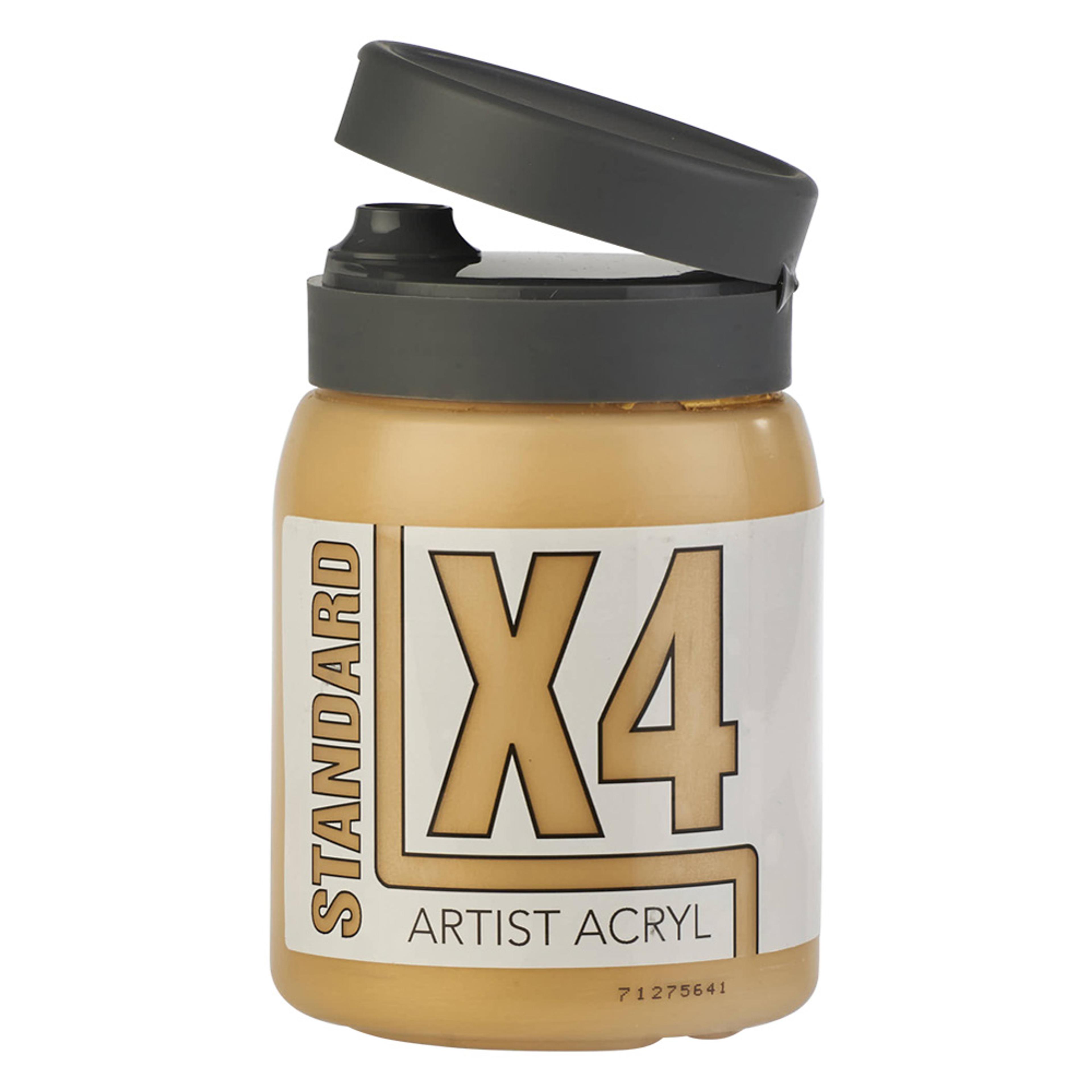 Specialist Crafts X4 Standard Acryl 500ml Bottle - Gold Metallic
