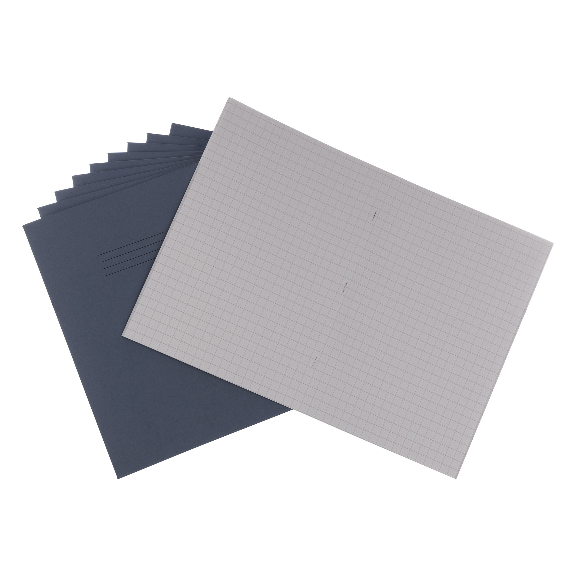 Exercise Book A4 10mm Sq 80pg Blue P50