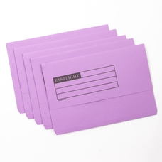 EASTLIGHT Document Wallets - Foolscap - Purple - Pack of 50