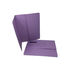 Document Wallet Half Flap Purple