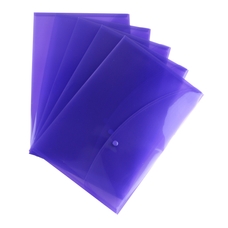 A4 Popper Wallets Purple - Pack 25