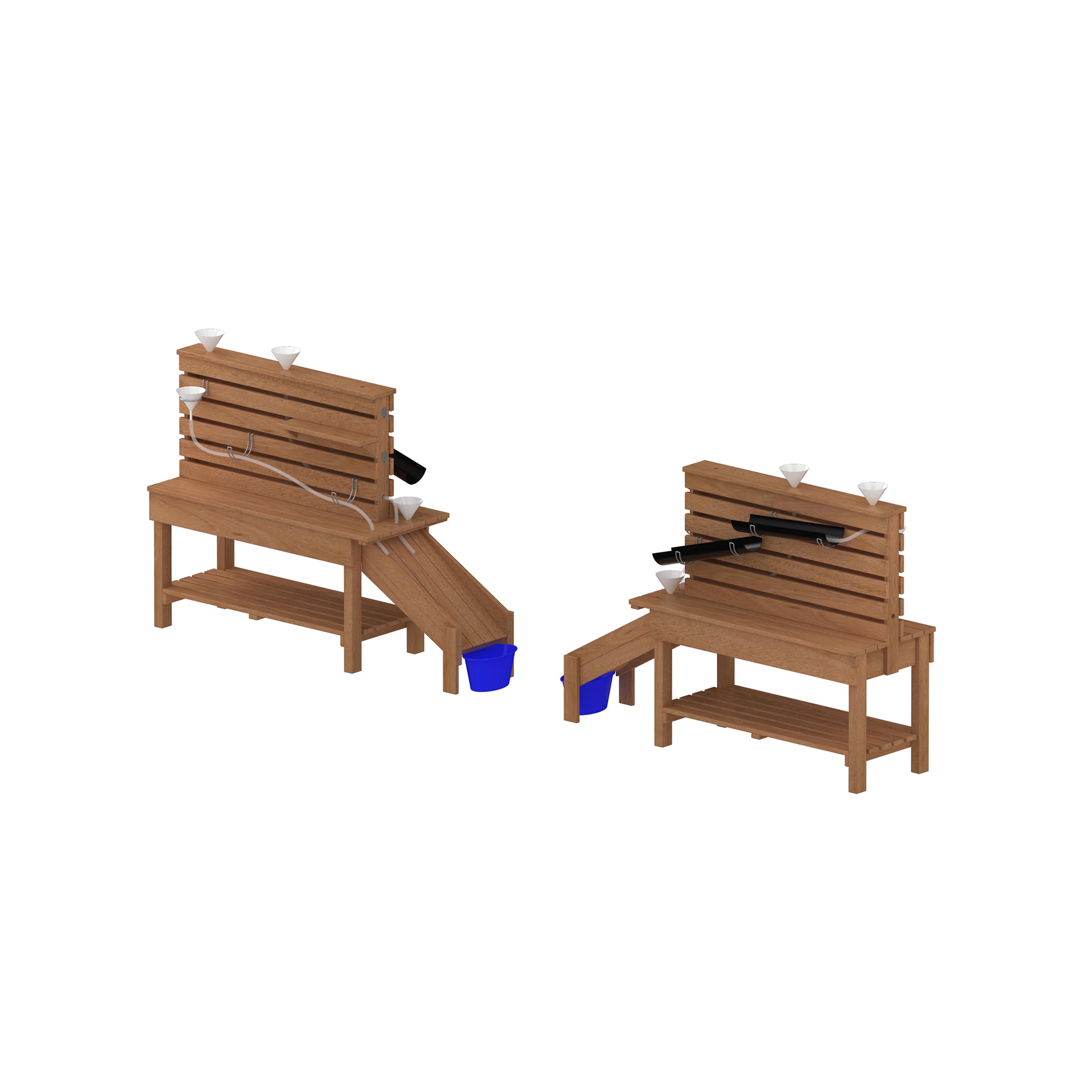 Outdoor STEM Table and Slide 
