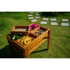 Outdoor Sorting Table & 4 Boxes 