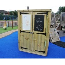 Outdoor Storage Shed with Mark Making from Hope Education