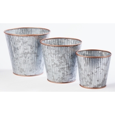 Metal Planters from Hope Education Pack of 3