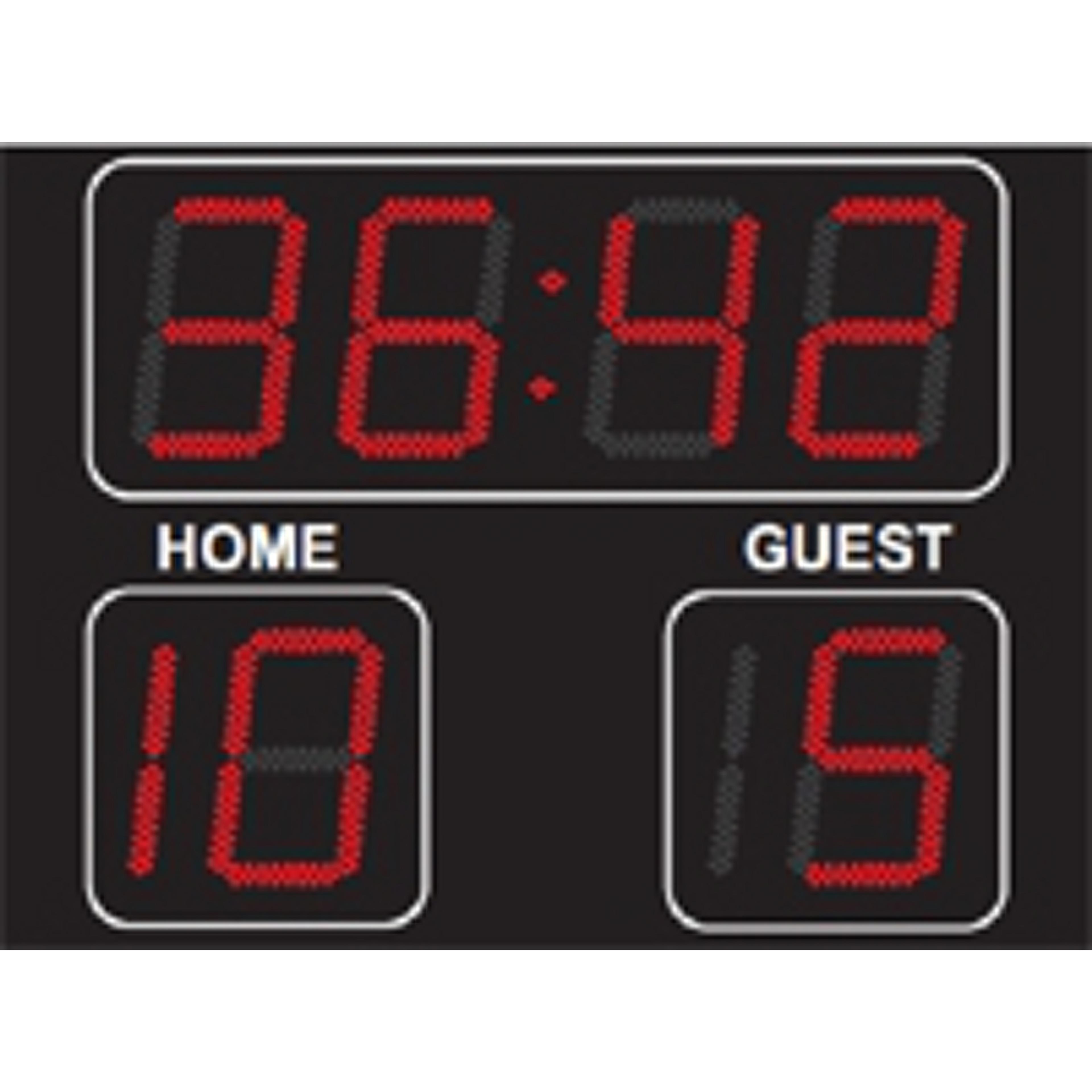 Football Scoreboard - Black - 300mm