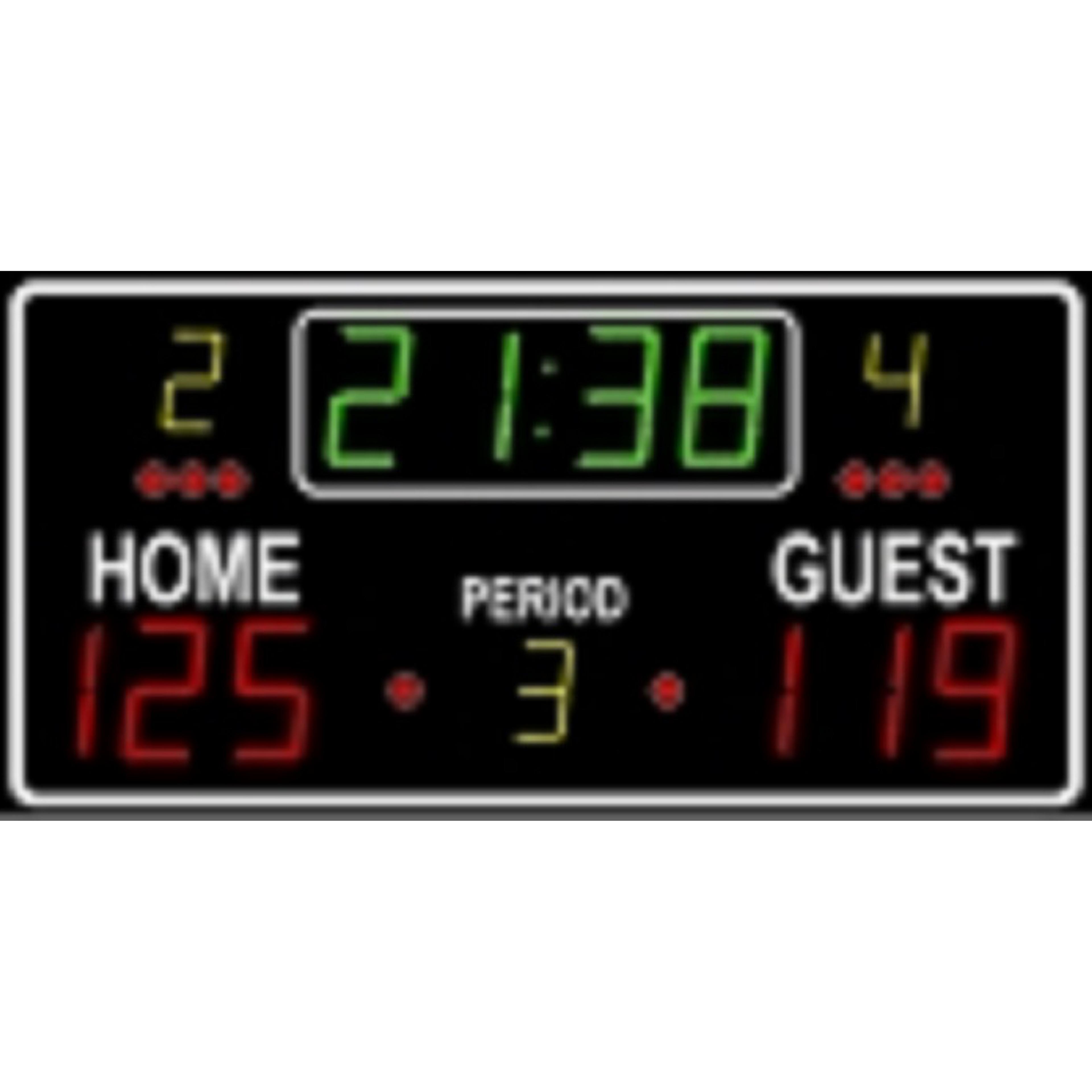 Multi Sport Scoreboard - Black - 120 x 70 x 7cm