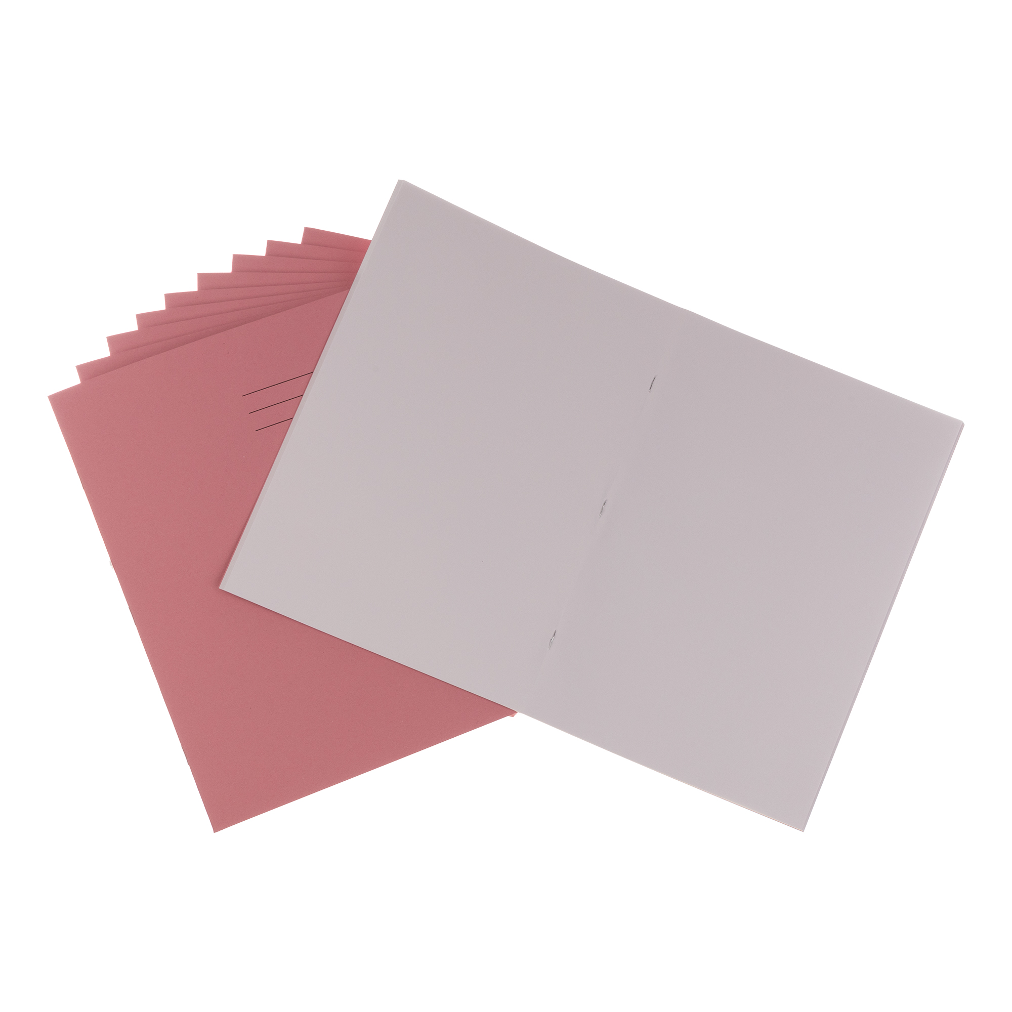 A4 32p Plain Pink P100