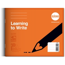RHINO 8x6.5" Learn to Write Book 32 Page - Pack of 25