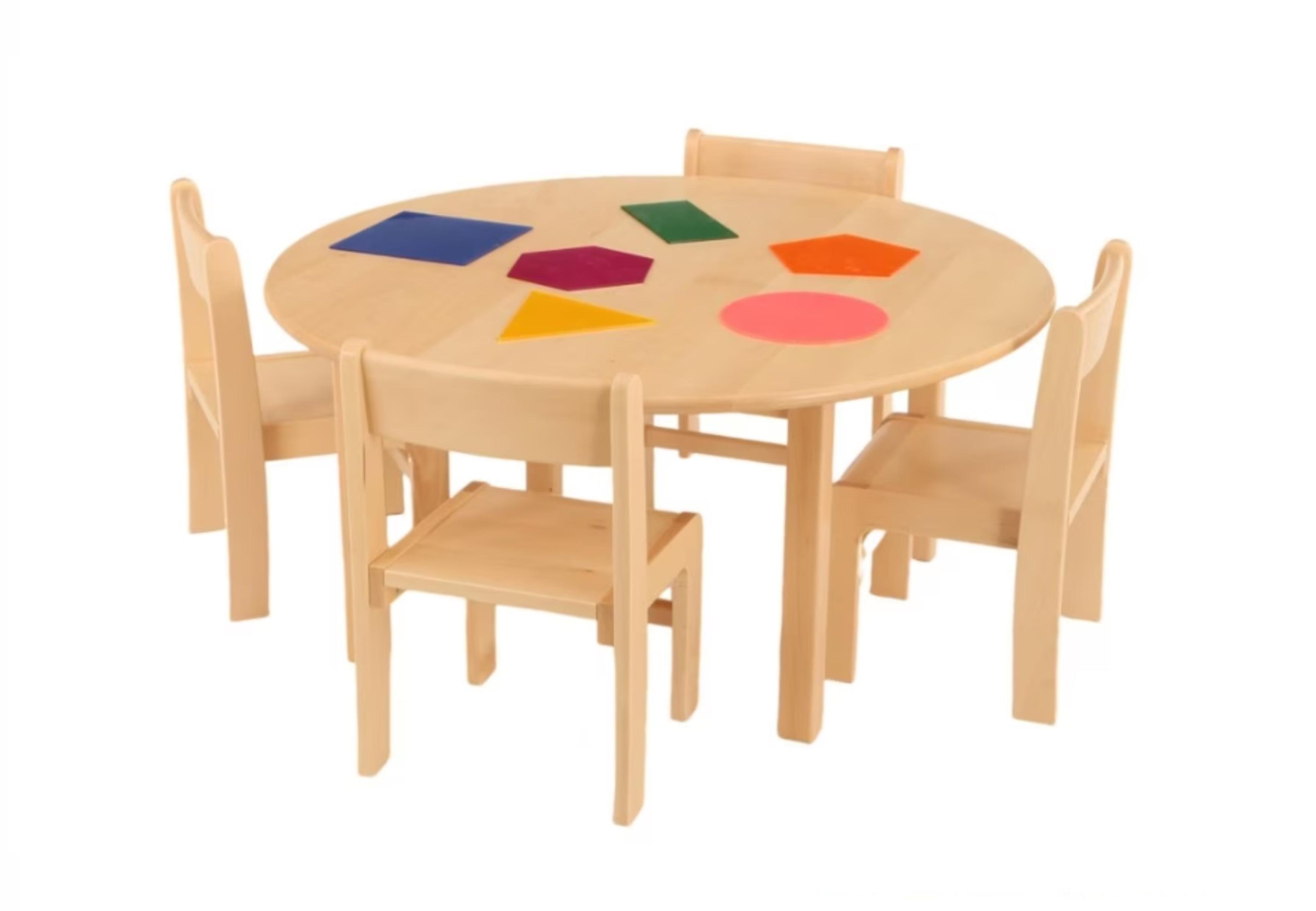 Circular Beech Table & 4 Chairs from Hope Education - 2-3 Years