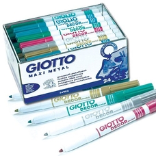 GIOTTO Metallic Decor Pens - Assorted - Pack of 24