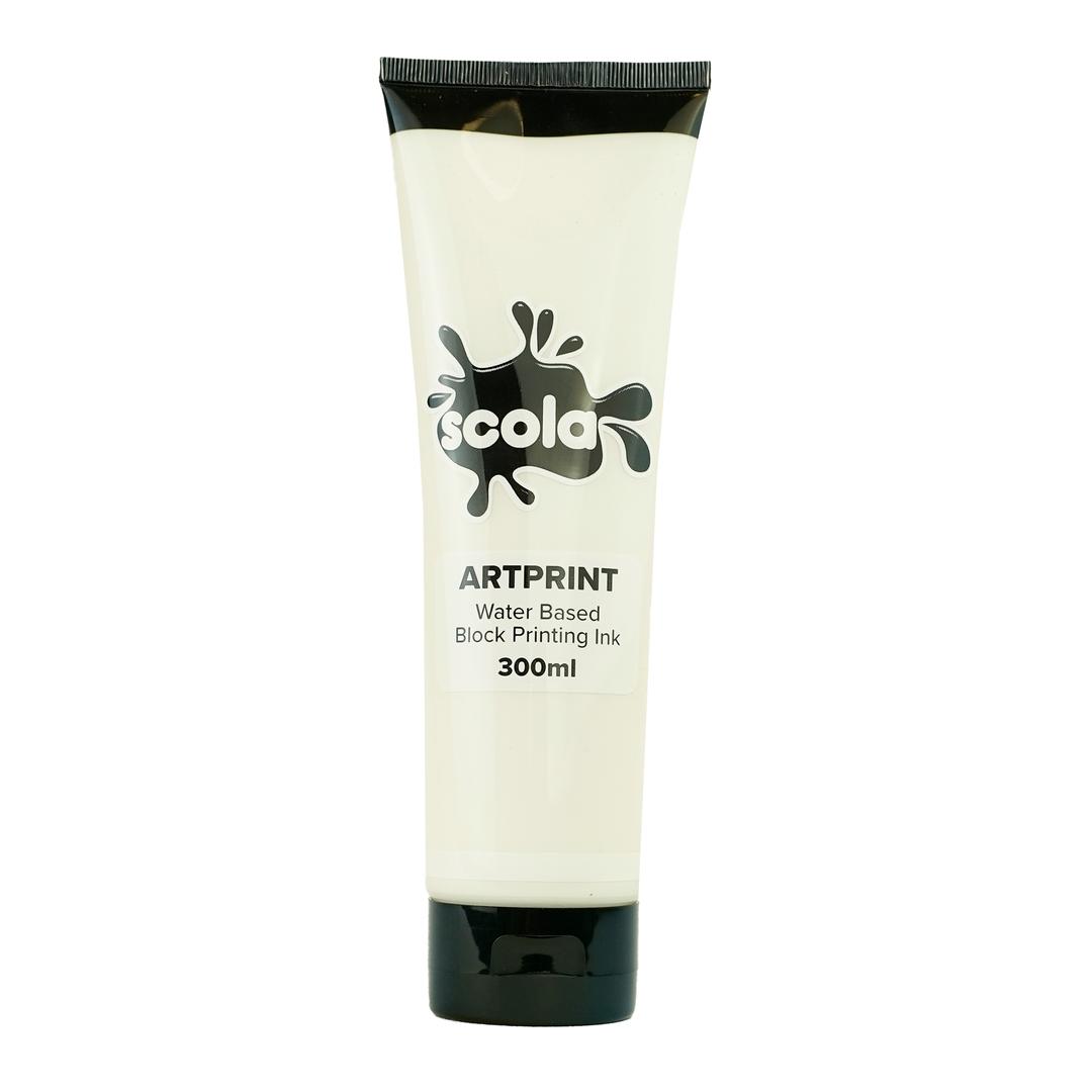 Scola Block Printing Ink - 300ml - White | G221357 | GLS