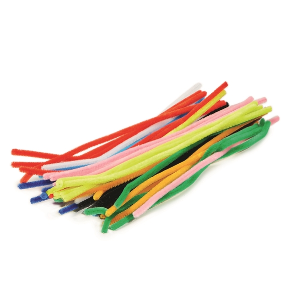 Creatime Pipe Cleaners - White 6mm - 50 Piece Pack