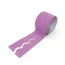 Bordette Scalloped Corrugated Border Roll - Violet - 15m