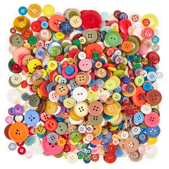Assorted Buttons in Batches of 50 