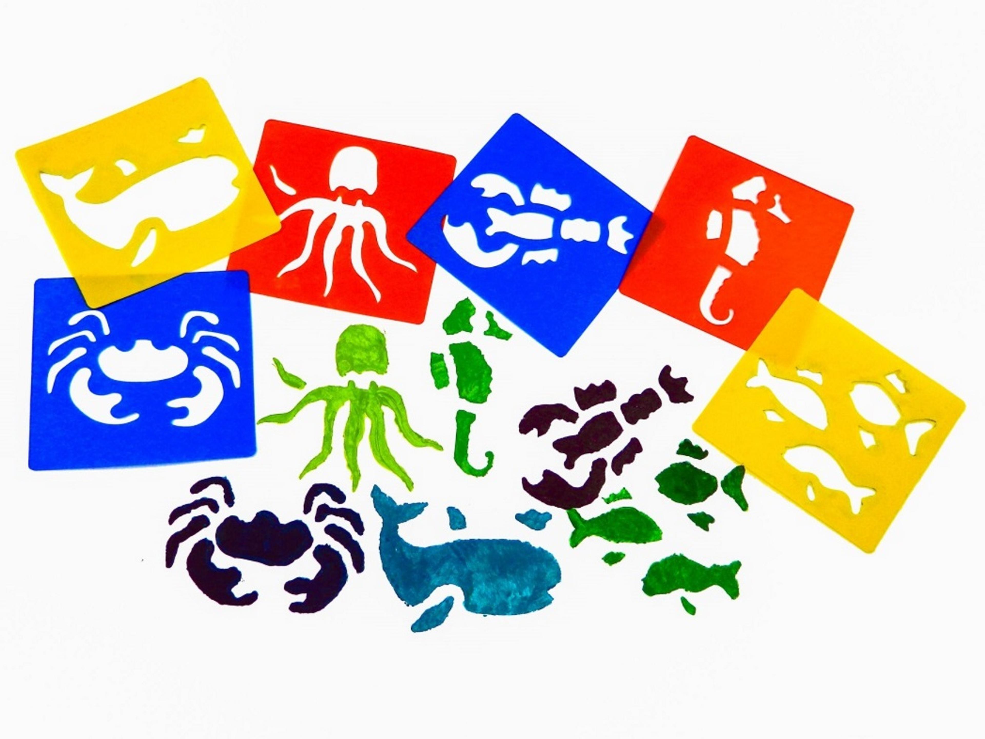 Sealife Stencils - Pack of 6