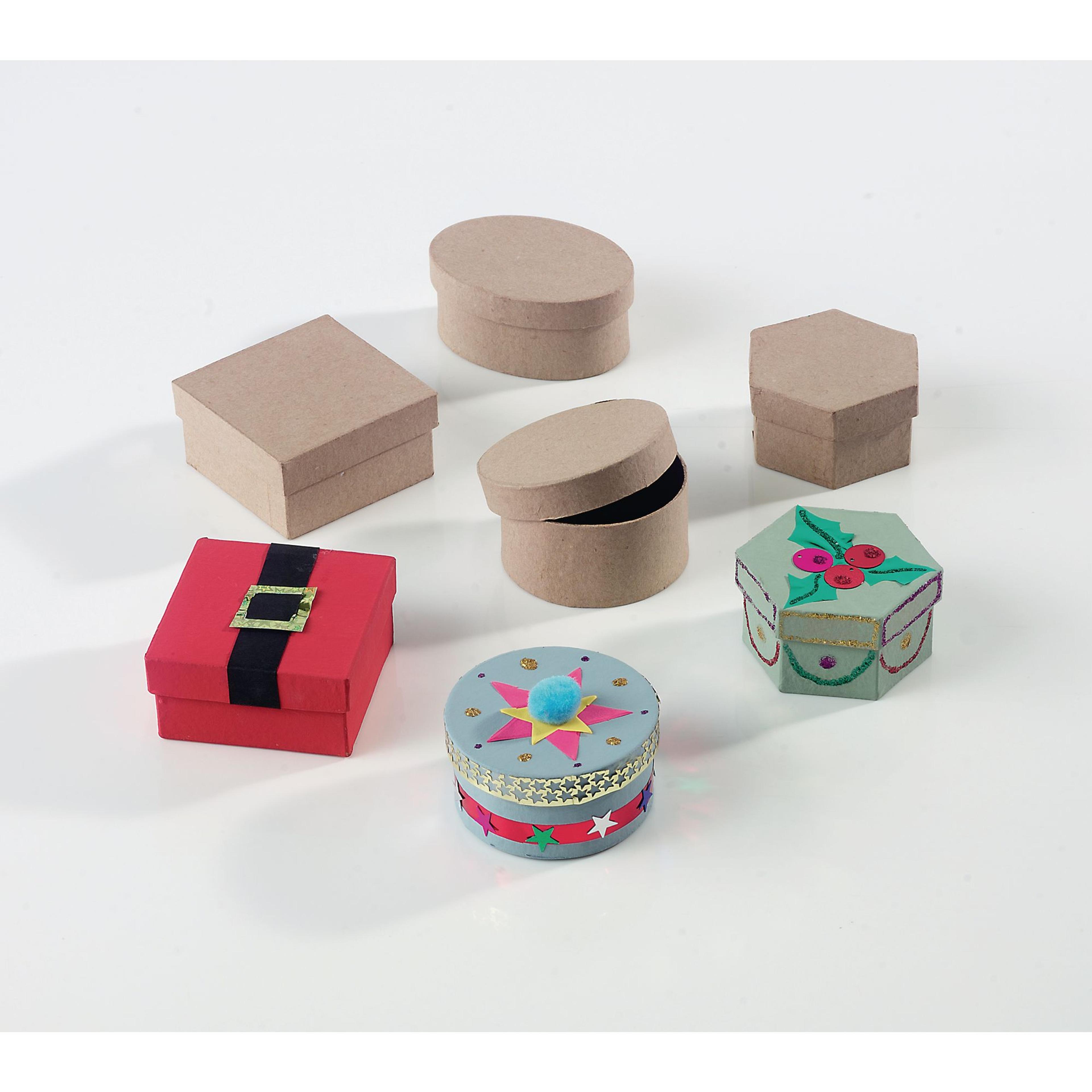 Papier Mâché Boxes - Pack of 12