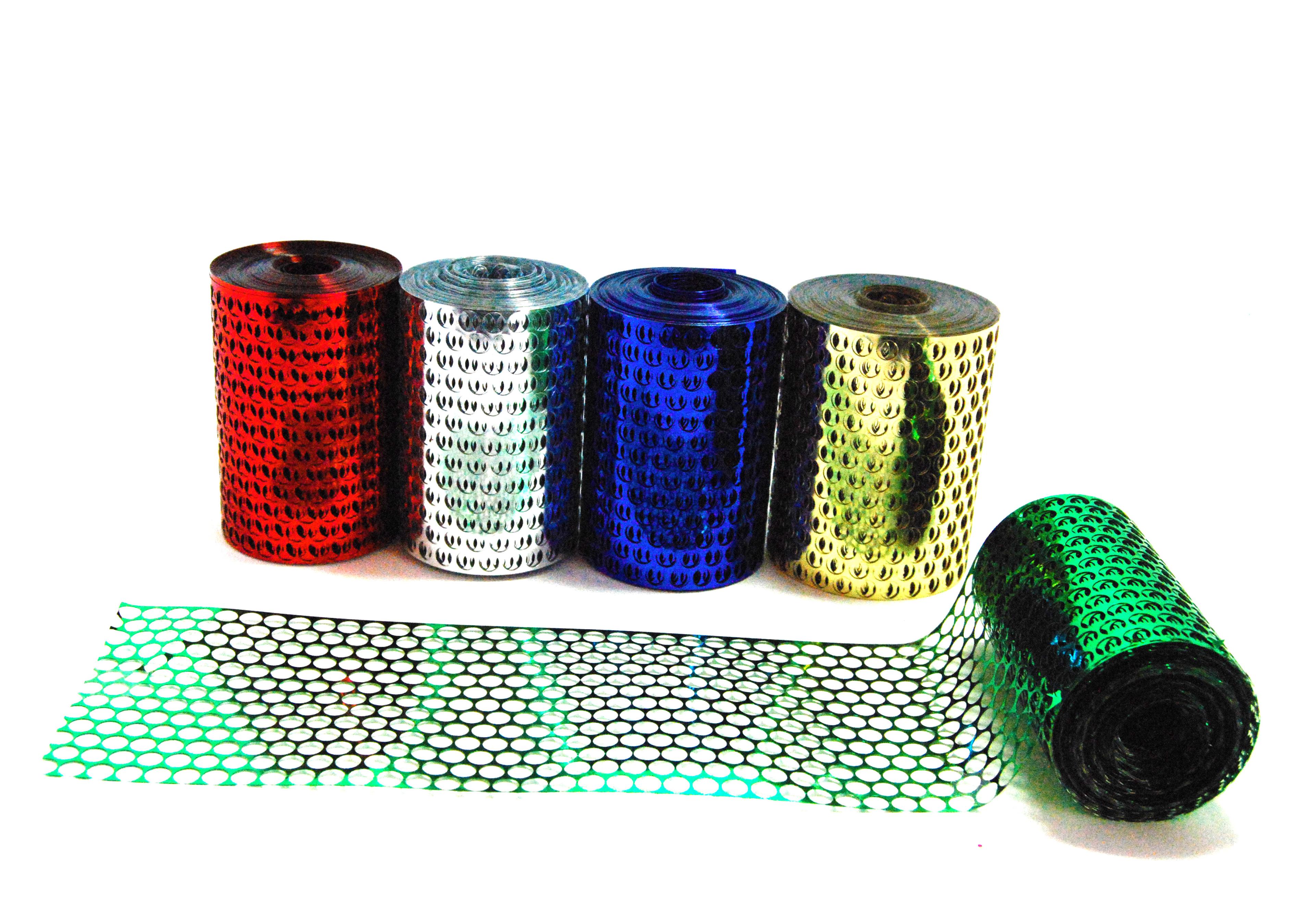 Sequin Mesh Round Hole Punchinella - 80mm x 5m - Pack of 5 