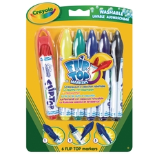 Crayola Flip Top Markers - Pack of 6