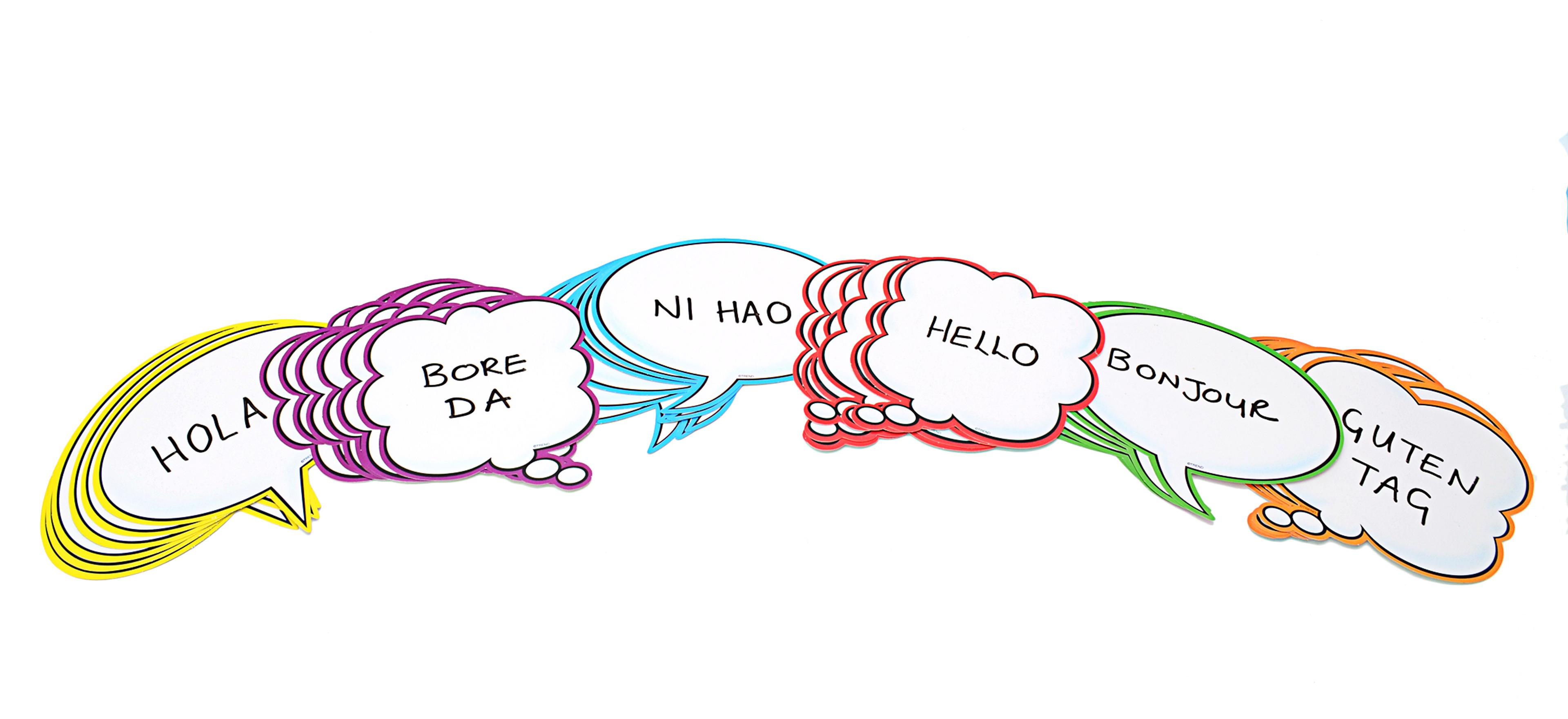 Speech Bubbles Display Shapes - Pack of 36