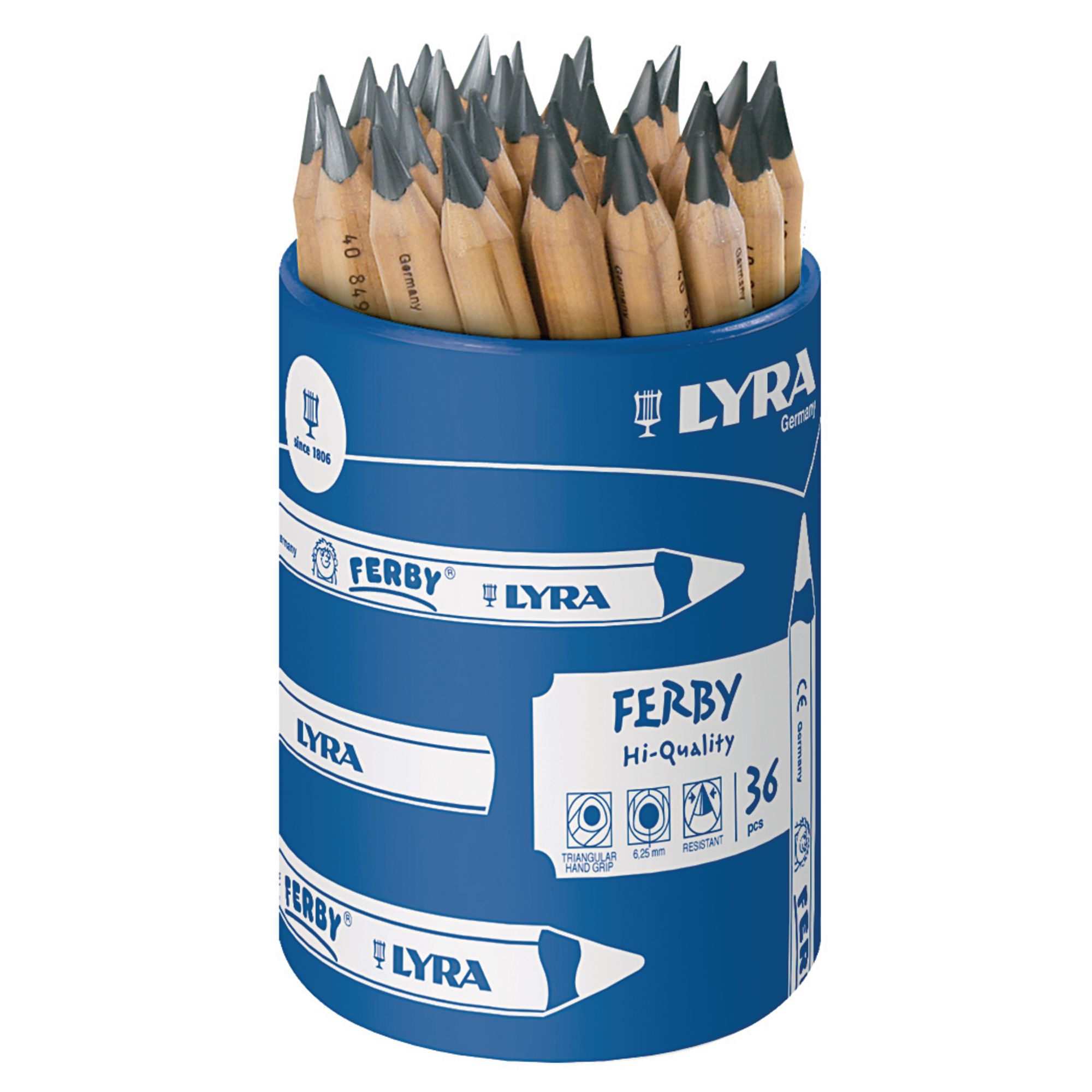 HE1014882 LYRA Ferby Graphite Pencils Tub of 36 Findel Education