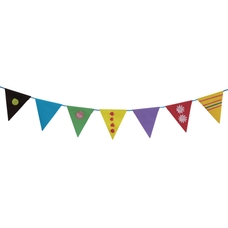 Plain Assorted Bunting - Pack of 120