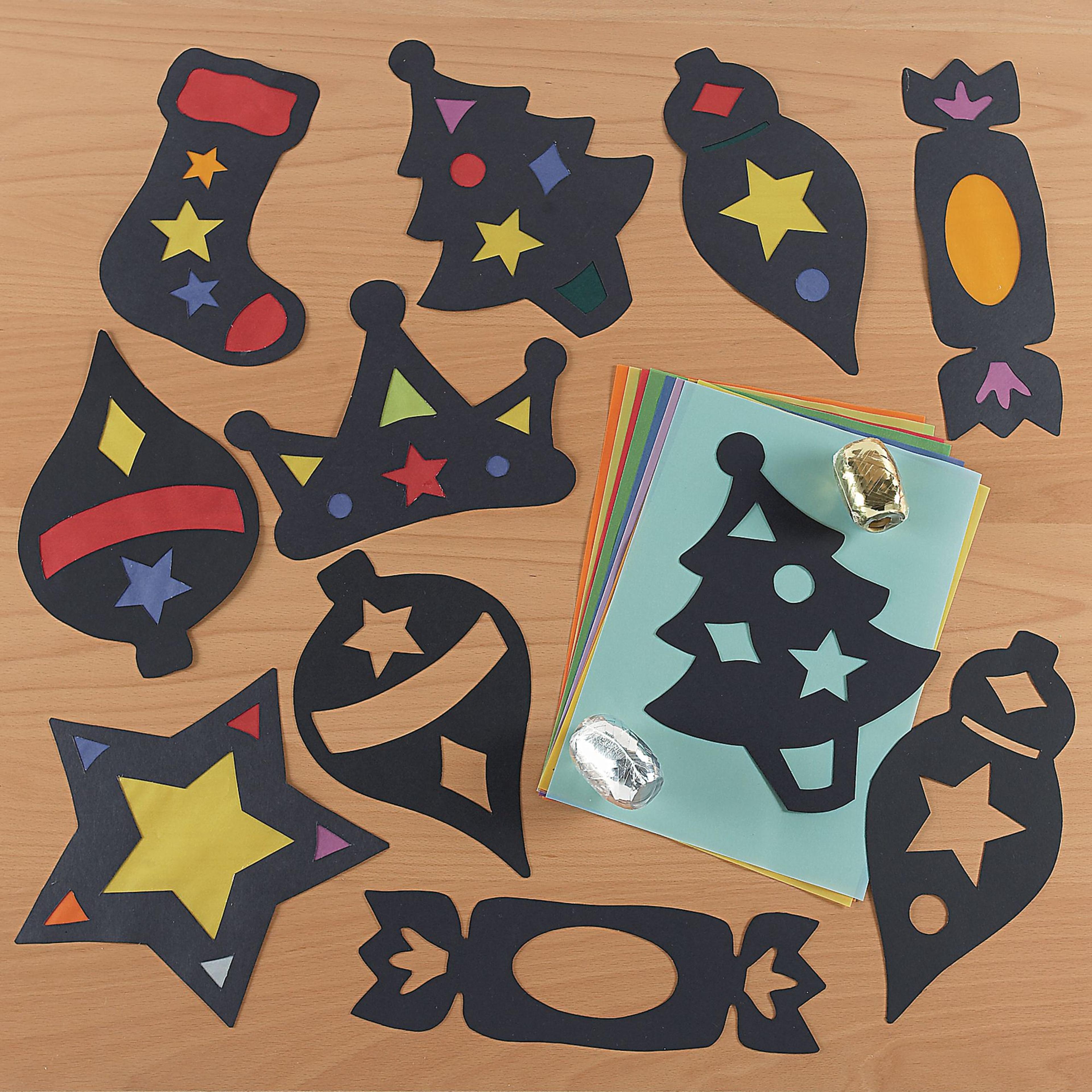 Stained Glass Windows - Pack of 30