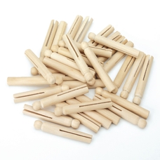 Wooden Dolly Pegs - Pack of 24