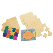 Create Your Own Wooden Puzzle - Pack of 12
