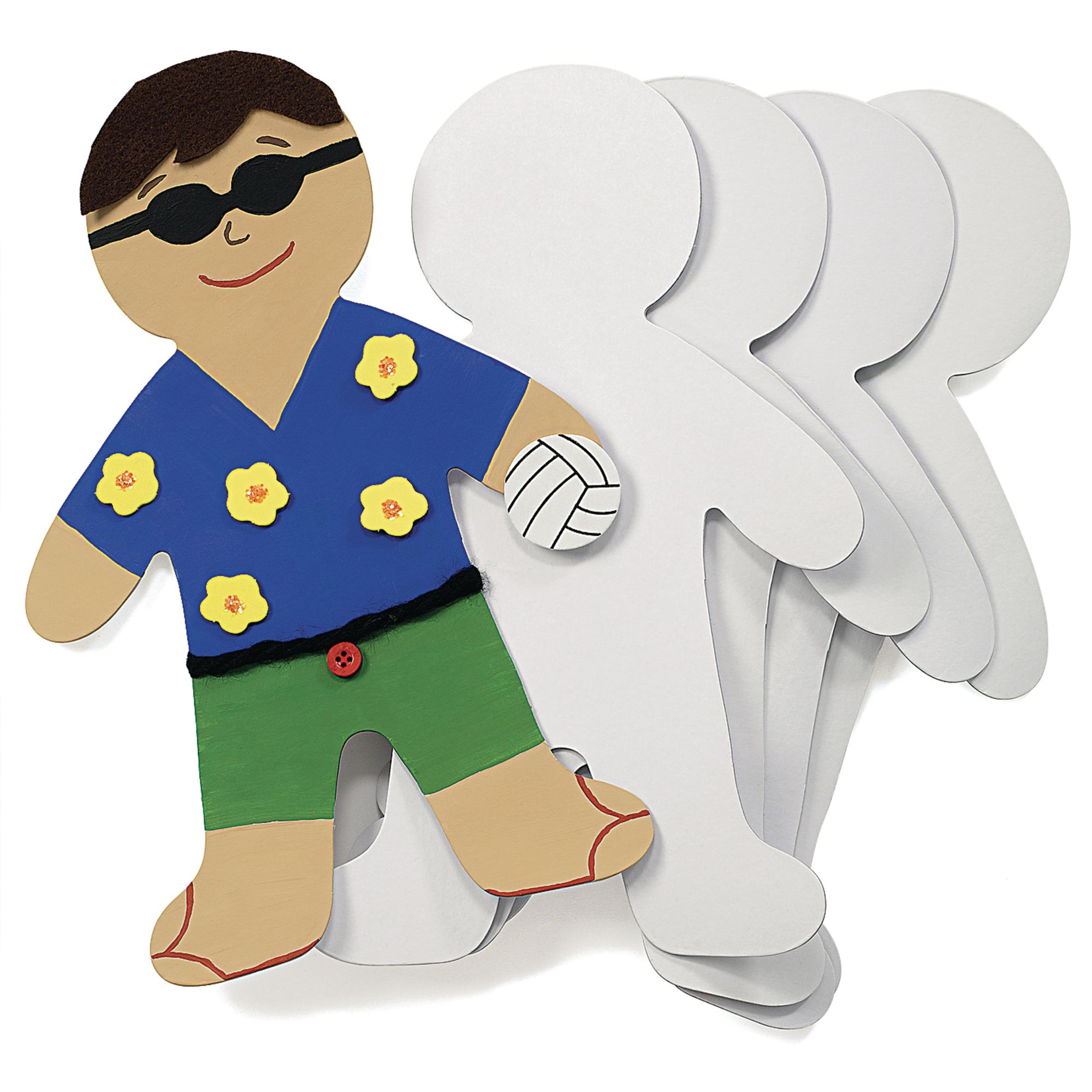 Giant Person Shapes - Pack of 24