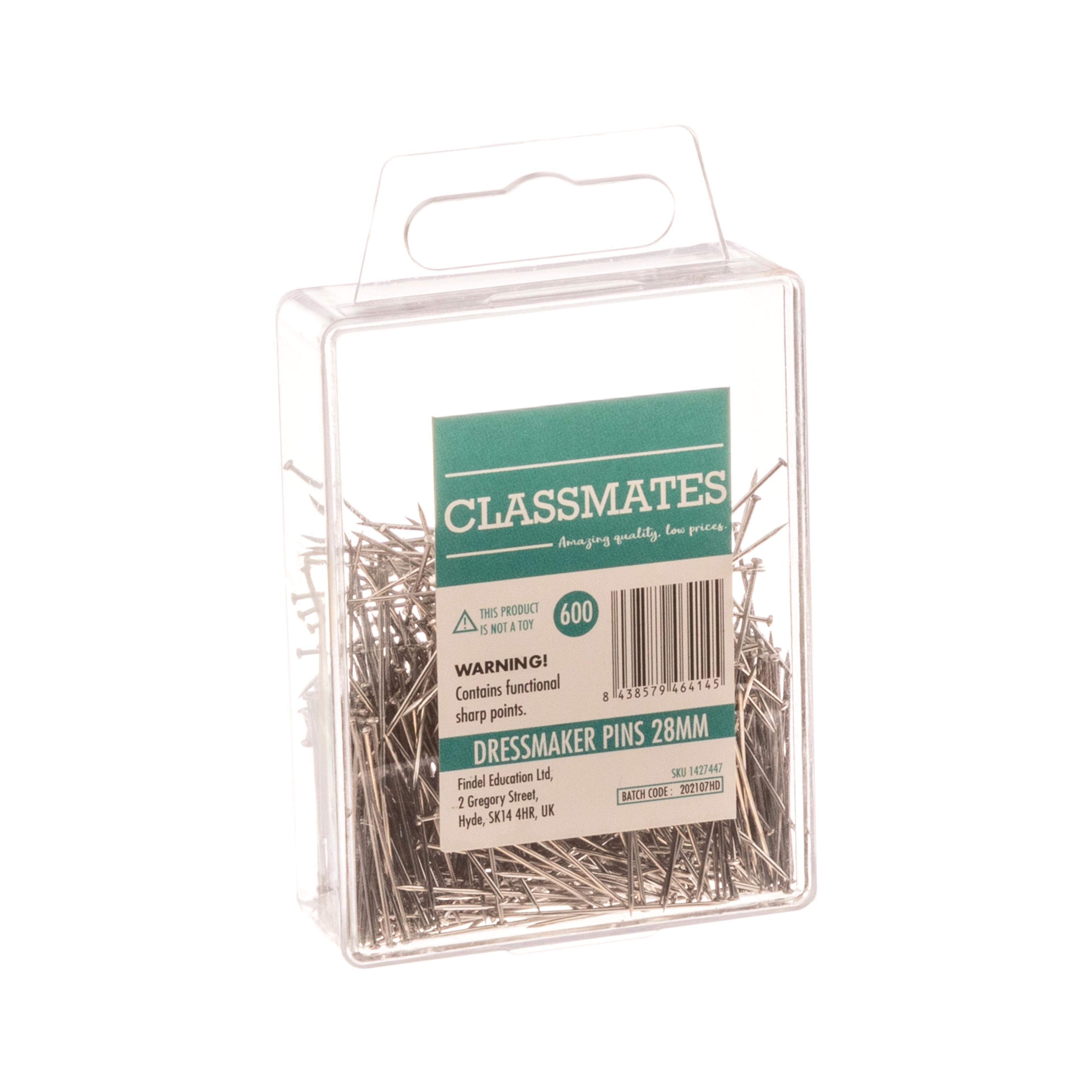 Classmates Dressmaker Pins - Pack of 600