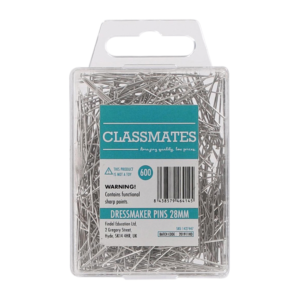 600 Dressmaker Pins 28mm