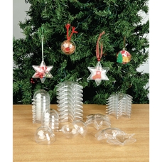 Christmas Collage Bauble - Pack of 12